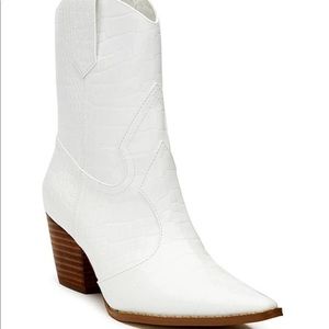 Matisse Bambi Croco Embossed Western Mid Boots